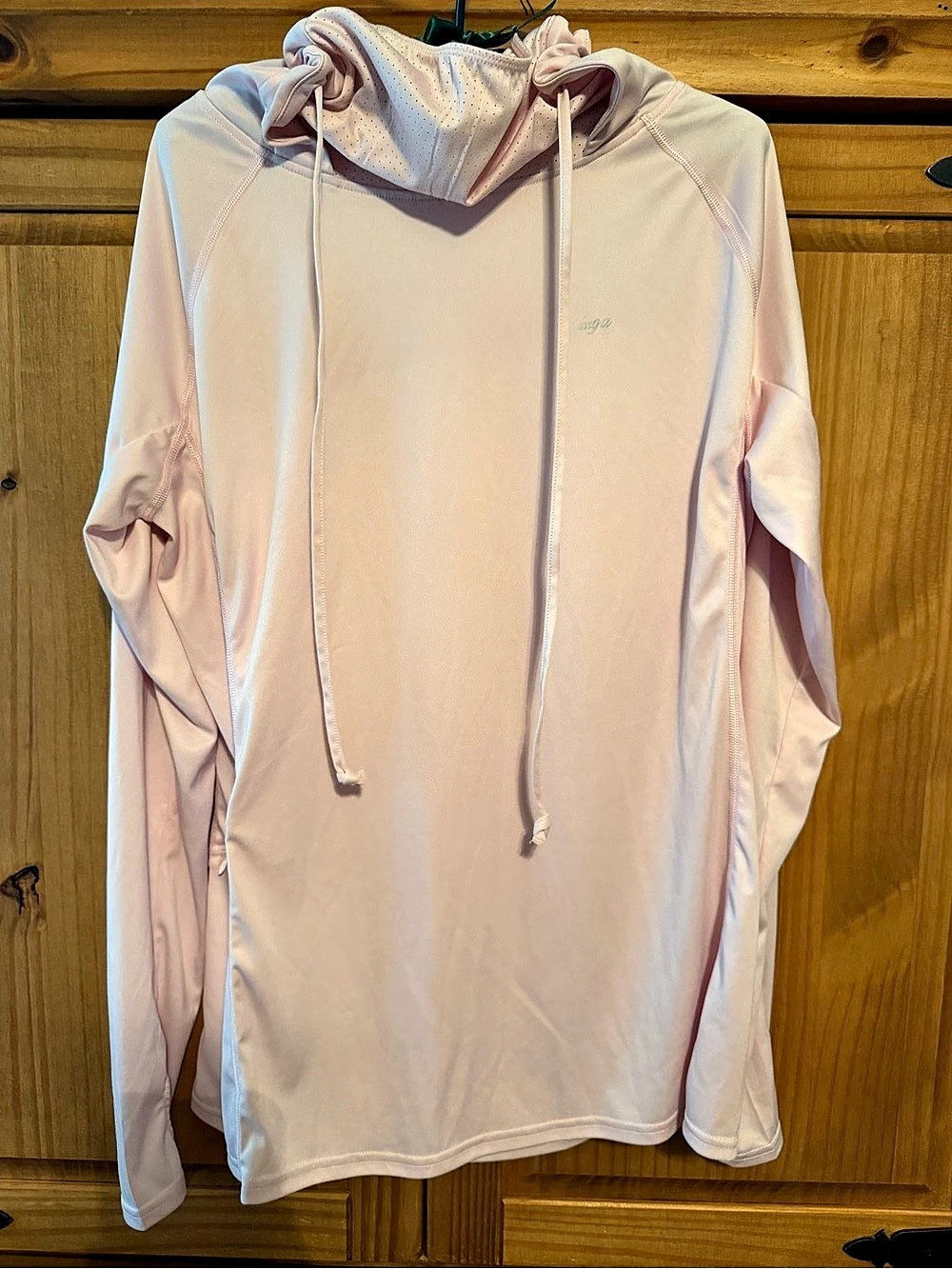 Iuga UPF 50+ Sun Protection Hoodie with Face Cover Pink XL
